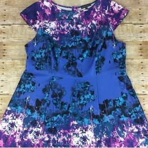 Adriana Papell Cap Sleeve Dress